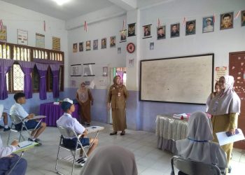 Monitoring UAS Tingkat SMP Diknas Bolmong Digelar 