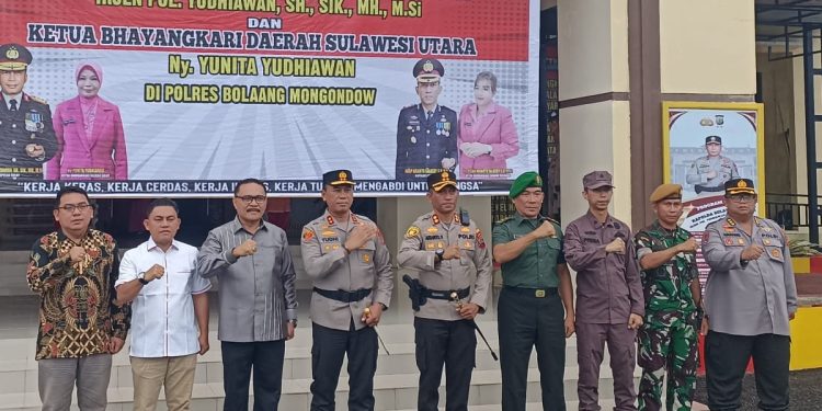 Kunker Kapolda Sulut Disambut Baik Penjabat Bupati Bolmong