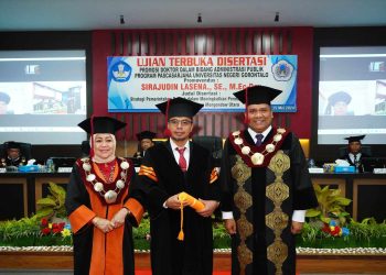 Penjabat Bupati Bolmut Sirajudin Lasena Resmi Menyandang Gelar Doktor