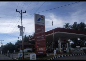 Polres Bolmut Awasi Penyaluran BBM Bersubsidi di SPBU Bintauna 