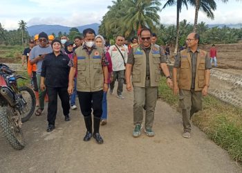 Penjabat Bupati Bolmong Dampingi Tim BNPB Tinjau Kerusakan Dampak Bencana Banjir