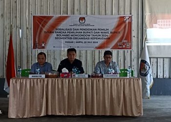 KPU Kabupaten Bolmong Gelar Sosialisasi dan Pendidikan Pemilih Segmen OKP