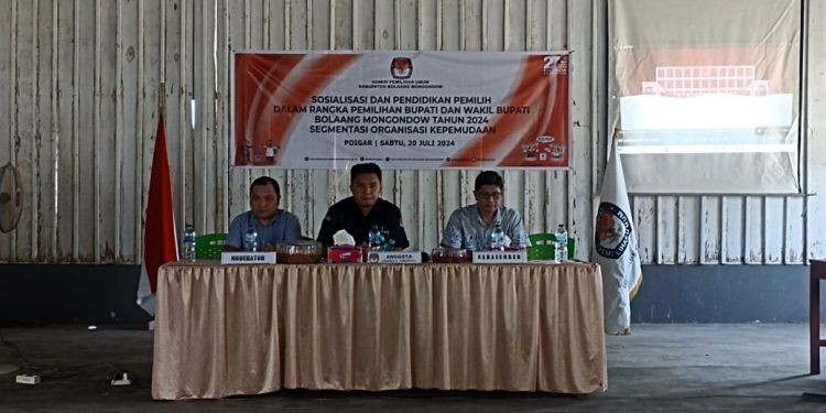 KPU Kabupaten Bolmong Gelar Sosialisasi dan Pendidikan Pemilih Segmen OKP