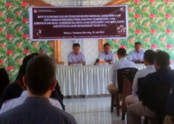 Rakor dan Advokasi Hukum KPU Bolmong Digelar