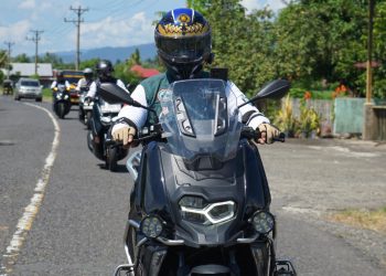 Naik Motor, Kapolda Sulut Pantau Polsek di Kabupaten Bolmut