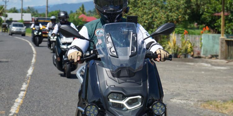 Naik Motor, Kapolda Sulut Pantau Polsek di Kabupaten Bolmut