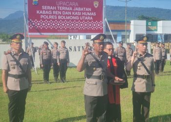 Kabag Perencanaan dan Kasi Humas di Polres Bolmut Resmi Berganti 