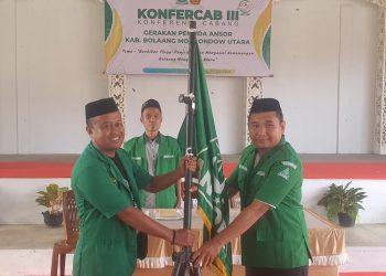 Agung Aditya Saenong Terpilih Ketua GP Ansor Bolmut 