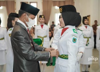 Pengukuhan Pasukan Pengibar Bendera Kabupaten Bolmong Digelar