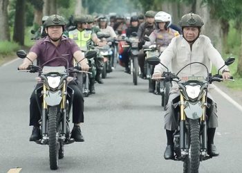 Jusnan Ajak Kapolres dan Dandim Touring Ron Dumoga Raya