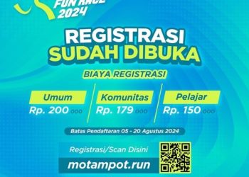 Motampot Fun Race dan Motampot Fest Padang Segera Digelar