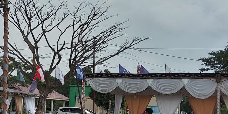 Pohon Depan Kantor KPUD Bolmut Ancam Keselamatan Warga