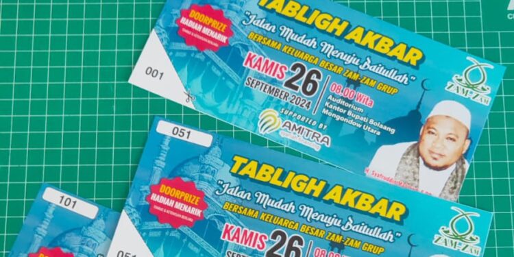 Zam Zam Group Gelar Tabligh Akbar di Bolmut, Catat Tanggalnya Ada Doorprize Menarik 