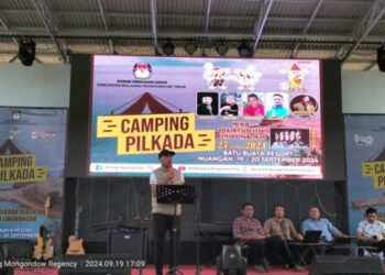 KPU Boltim Gelar Camping Pilkada dengan Tema Menuju Pilkada Serentak Ramah Lingkungan