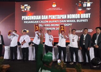 KPU Bolmong Gelar Pencabutan Nomor Urut Paslon
