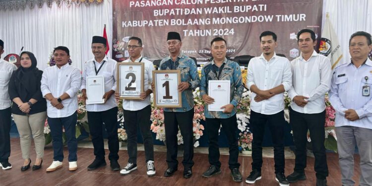 KPU Boltim Gelar Rapat Pleno Terbuka Pengundian dan Penetapan Nomor Urut 