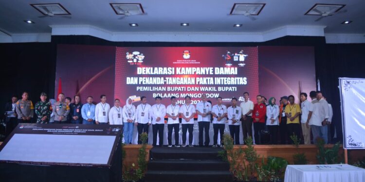 KPU Bolmong Gelar Deklarasi Kampanye Damai Pilkada 2024