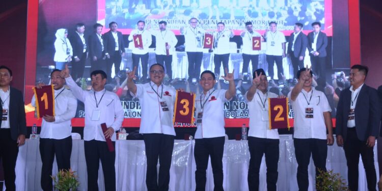 KPU Bolmong Gelar Rapat Pleno Pengundian Nomor Urut Pilkada Serentak 2024