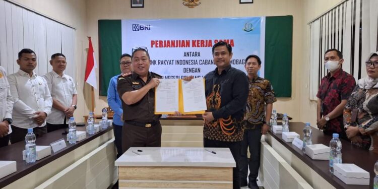 Atasi Kredit Macet di Bolmut, BRI Kotamobagu Teken MoU Dengan Kejaksaan