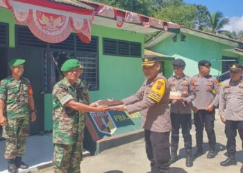 Momen Kejutan Spesial Polres Bolmut di HUT TNI Ke-79 