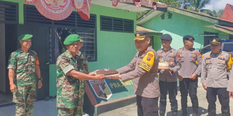 Momen Kejutan Spesial Polres Bolmut di HUT TNI Ke-79 