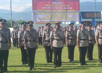 Ini Daftar Nama Pejabat Utama Dan Kapolsek Yang Disertijab Kapolres Bolmut 