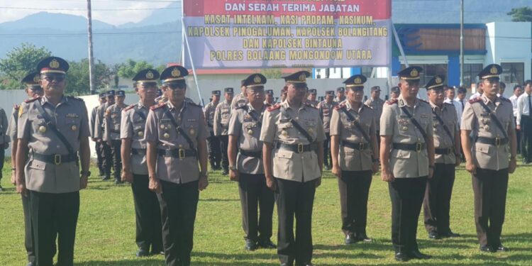 Ini Daftar Nama Pejabat Utama Dan Kapolsek Yang Disertijab Kapolres Bolmut 