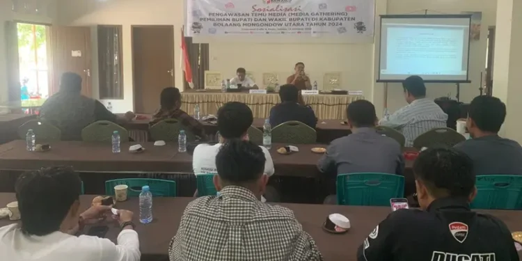 Media Gathering, Bawaslu Bolmut Ajak Pers Sosialisasikan Pengawasan