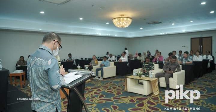 Pj Bupati Bolmong Hadiri Penyerahan Hasil Pengadaan Tanah Pembangunan Bendungan Lolak