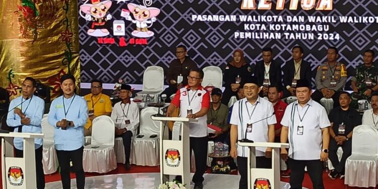 Debat Ketiga Paslon Pilwako Kota Kotamobagu Digelar