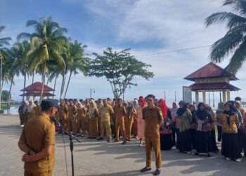 Plt Camat Kaidipang Kumpul Sangadi Dan Aparatnya, Tegaskan Soal Hal Ini 