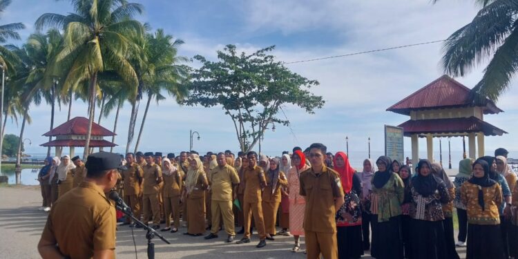 Plt Camat Kaidipang Kumpul Sangadi Dan Aparatnya, Tegaskan Soal Hal Ini 