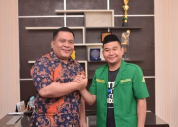 Bertemu Kapolres Bolmut, GP Ansor Bolmut Bahas Beberapa Isu Strategis 