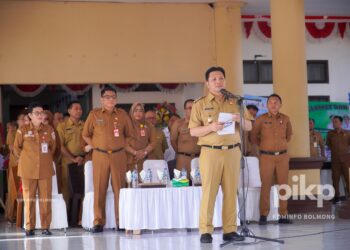 Perdana Masuk Kerja, Wabup Pimpina Apel Perdana
