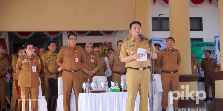 Perdana Masuk Kerja, Wabup Pimpina Apel Perdana