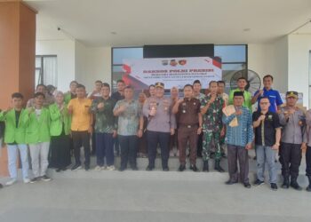 Baksos Polri Presisi, Polres Bolmut Bagi Sembako Jelang Ramadhan