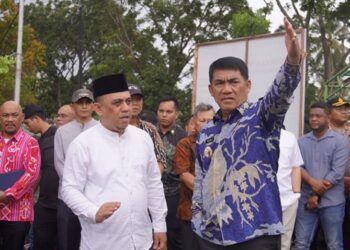 Hibah Lahan Perguruan Tinggi Bolmong Ditinjau Gubernur YSK