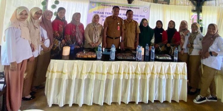 Diknas Bolmong Hadiri Pelantikan PKG PAUD Kecamatan Lolayan