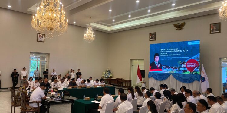 Wabup Dony Lumenta Hadiri Rakor Sosialisasi 3 Juta Rumah