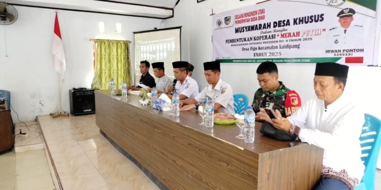 Resmi Dibentuk, Ini Susunan Pengurus Koperasi Merah Putih Desa Bigo