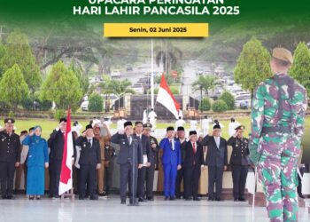 Momentum Hari Lahir Pancasila ke-80, Pemda Bolmong Gelar Upacara Bendera
