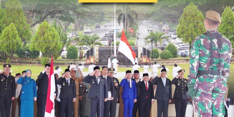 Momentum Hari Lahir Pancasila ke-80, Pemda Bolmong Gelar Upacara Bendera