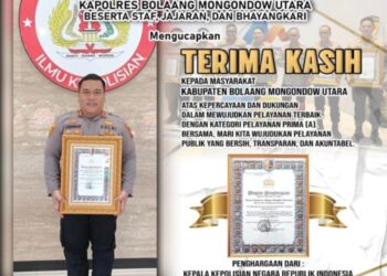 Raih Penghargaan Bergengsi Dari Kapolri, DPRD Boltara Apresiasi Kapolres Dan Jajaran 