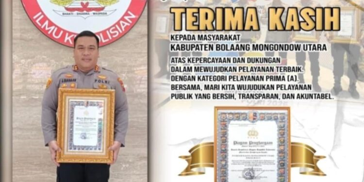 Raih Penghargaan Bergengsi Dari Kapolri, DPRD Boltara Apresiasi Kapolres Dan Jajaran