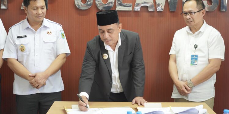 Pemda Bolmong Terima Aset Rusunawa-Lolak II