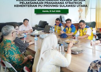 Wabup Dony Lumenta Dampingi Kementerian PU Tinjau Lokasi Pembangunan Sekolah Rakyat