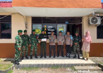 Kejutan Danramil di HUT Bhayangkara Jadi Momen Soliditas TNI dan Polri di Kecamatan Bolangitang