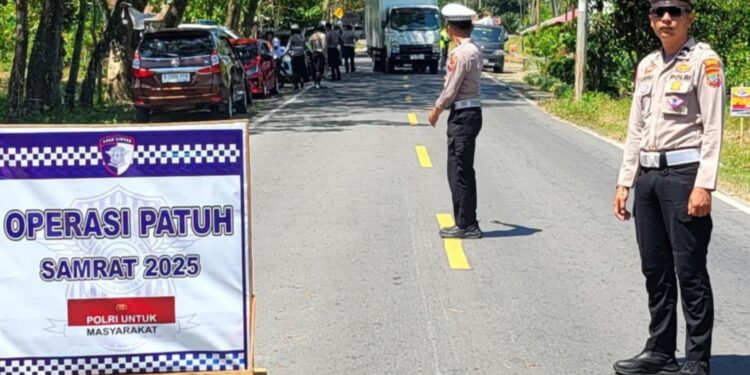 Ini Jenis Pelanggaran Terbanyak Operasi Patuh Samrat 2025 di Kabupaten Boltara 