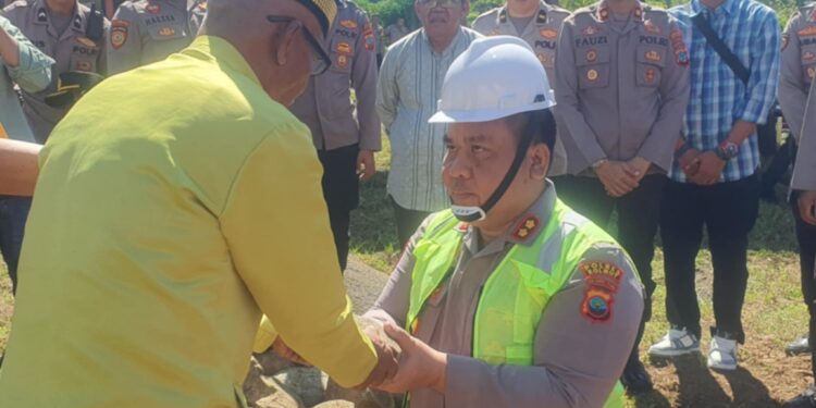 Kapolres Juleigtin Siahaan Resmi Mulai Pembangunan Rudis di Polres Boltara