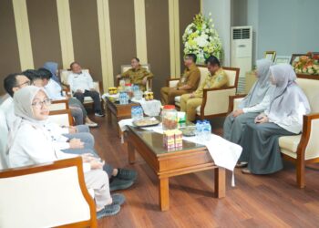 Kunjungan Kepala BPK RI Regional Sulawesi Utara Disambut Bupati Yusra Al-Habsyi